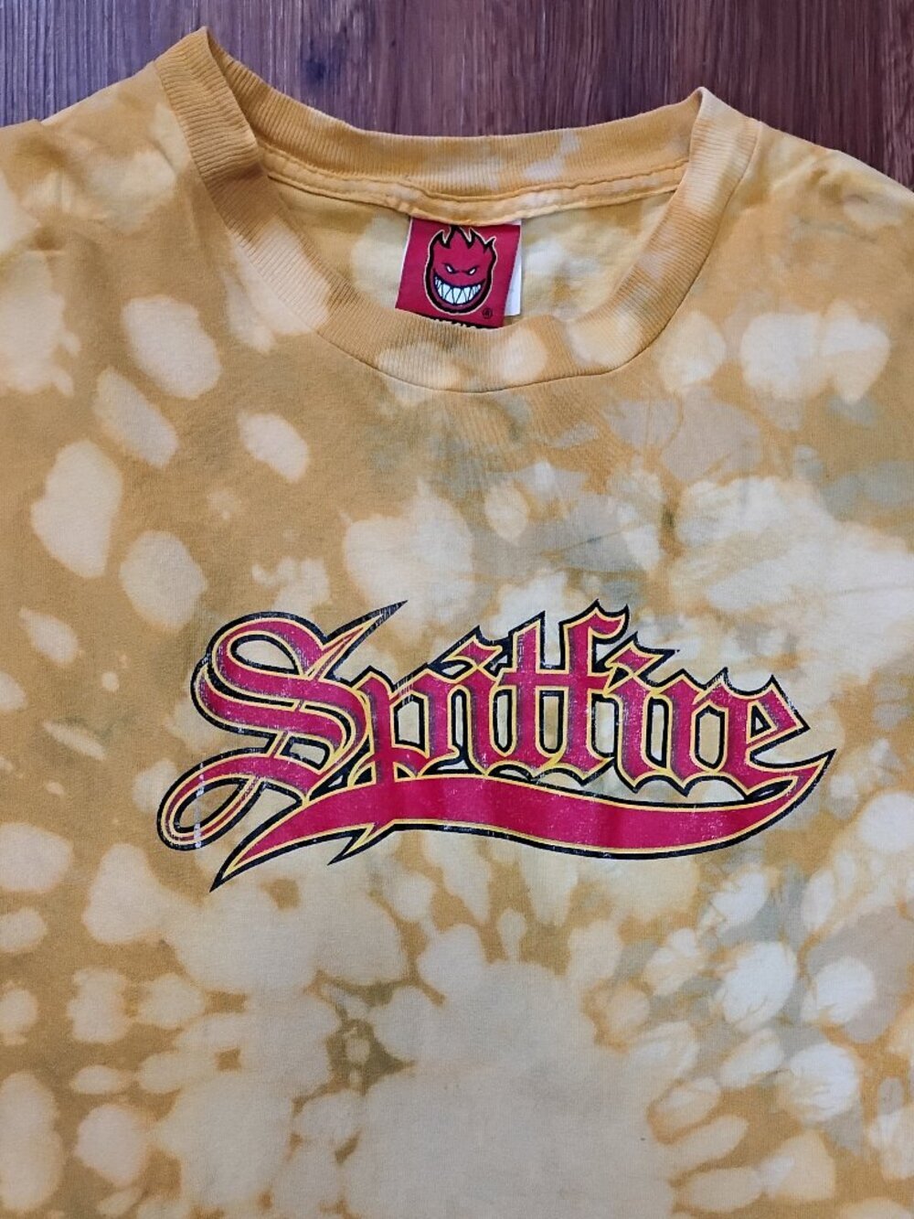 Vintage Spitfire Skateboarding Reverse Dye T-Shirt Distressed